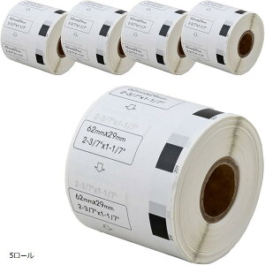 �݊��i �݊� DK-1209 �u���U�[ ���x�� 5���[���Z�b�g brother QL-820 / QL-1050 QL-1115NWB ���� (5���[��)