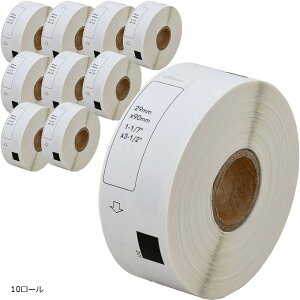 �݊��i �݊� DK-1201 �u���U�[ ���x�� 1���[�� brother QL-820 / QL-1050 QL-1115NWB ���� (10���[��)