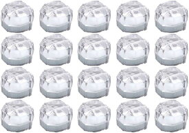 リングケース 透明 ジュエリー ボックス 20個 セット 指輪 指輪ケース( 白)