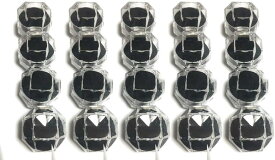 リングケース 透明 ジュエリー ボックス 20個 セット 指輪 指輪ケース( 黒)