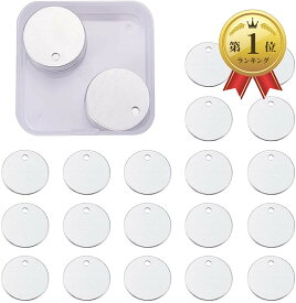 【楽天ランキング1位入賞】30枚アルミ札 ネームタグ トラベルバッグタグ DIYブランクアルミ札 迷子札 猫犬 首輪用 IDタグ 刻印 名入れ DIY工芸品札 円形 (丸形, 長さ25mm)