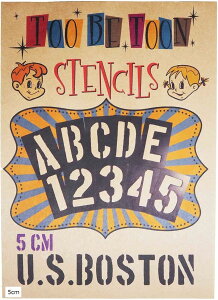 �X�e���V���V�[�g �A ���t�@�x�b�g�啶���������Z�b�g U.S.BOSTON 5cm SSBTcm (��, 5cm)