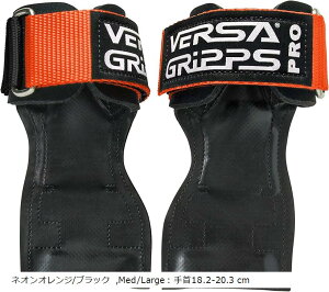 VERSA GRIPPSR PRO �I�[�Z���e�B�b�N �T�|�[�^�[ �p���[�O���b�v MED/LG-Orange (�l�I���I�����W/�u���b�N, Med/Large�F���18.2-20.3cm)