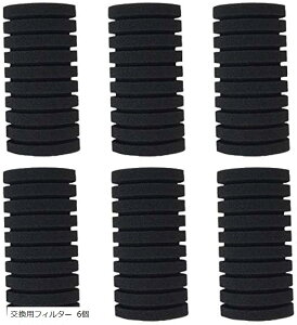 選べるセット 交換 スポンジ フィルター XY-2822用 水槽 ろ過装置 取替え 水草 ダブル スポンジフィルター 交換用フィルター 6個 (交換用フィルター 6個)