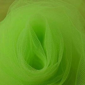 20D チュール 生地 カラー 無地 手芸用 裁縫 布( 黄緑(ライトグリーン))