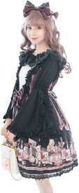 ゴスロリ ドレス コスプレ 衣装 ワンピース ブラウス 宮廷服 ハロウィン e311( ブラック, M)