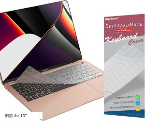 ݊iUSpz ^ MacBook Air 13.3 p L[{[hJo[ ΉA2337/A2179 M1`bv  f L[{[hی tB hhoJo[  (Clear, ^ Air 13'')