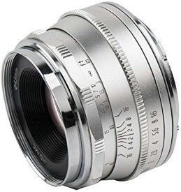 25mm F1.8 交換レンズ オリンパスとパナソニック用 マイクロフォーサーズ 交換用レンズ f1.8-f16 明るい ボケ味 ポートレート 風景に( 银)