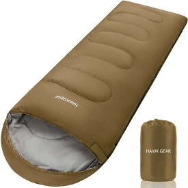 寝袋 シュラフ キャンプ アウトドア 簡易防水 オールシーズン 軽量タイプ( コヨーテ（軽量タイプ）)