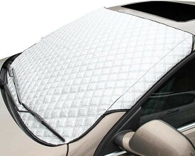 【楽天ランキング1位入賞】フロントカバー 車 凍結防止シート フロントガラスカバー 霜よけ 雪対策 日よけ 簡単取り付け