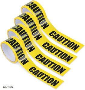 We[v xe[v oP[h caution 4{Zbg OPP 4.8cm x 25m  ׂȂ h (CAUTION)