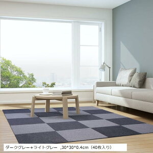 �W���C���g�}�b�g �z���}�b�g �^�C���}�b�g �Y���Ȃ� �߂���Ȃ� �J�[�y�b�g ����Ƃ� �h���ۉ� ����@�􂦂� DIY�\ 30x30cm �_�[�N�O���[x���C�g�O���[ (�_�[�N�O���[+���C�g�O���[, 30x30x0.4c