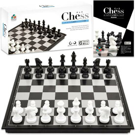 チェス Chessboard 盤セット ボード 折りたたみ マグネット ポータブル 36pルールブック＆戦略トレーニング付属 L 32cmx32cm( マルチカラー, Lサイズ)