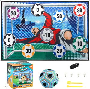 �T�b�J�[ �I���� �Q�[�� �_�炩���{�[���t�� �S�[���}�b�g �q���p �Ǌ|�� �T�b�J�[�������� �����V�� �X�g���b�N�A�E�g (�u���[, ��150cm x ����100cm�i�}�b�g�j�^�{�[�����a��15cm)