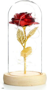 造花 LED バラ 薔薇 フラワー ローズ 花束(赤色)