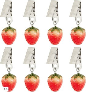 テーブルクロス ウェイトクリップ 8個 イチゴ テーブルアクセサリー 重量がある 暖簾 カーテン 洗濯物 シャツの皺伸ばしに 風に耐える 可愛い装飾 結婚式 屋外ピクニック テーブルクロスを