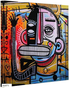 A[gpl funny W40cm H40cm ` A[gt[ G LoX zt plA[g |bvA[g _A[g Ǌ| CeA (pop071, 40x40cm)