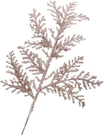 クリスマス デコレーション 北欧風 装飾 松の葉 木 枝 オーナメント 造花( ローズゴールド)