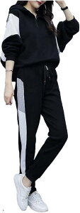 【楽天ランキング1位入賞】ジー ティアモ ジャージ 上下 セット レディース ルーム ウェア セットアップ スポーツ フィットネス(L)