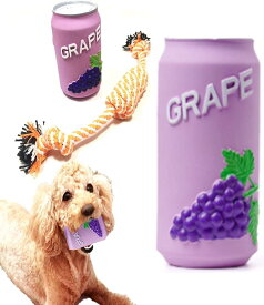 Bluestarz13923 犬用 音の出るおもちゃ 噛むおもちゃ 柔らかい ジュースボトル ストレス発散 中小型犬用 歯磨きおもちゃ付き パープル グレープ( パープル (グレープ）)