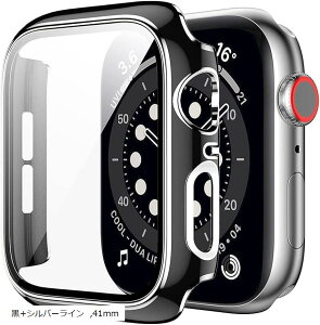 AbvEHb` Jo[ apple watch P[X dl ی (+Vo[C, 41mm)