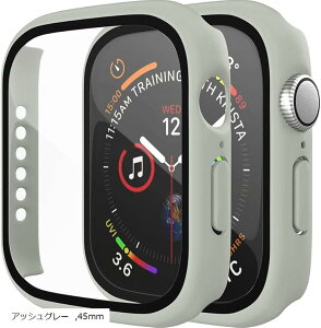 �A�b�v���E�H�b�` �J�o�[ Apple watch �P�[�X �ی�P�[�X �ی�J�o�[ (�A�b�V���O���[, 45mm)