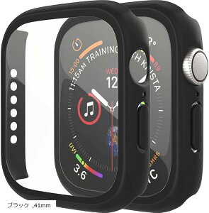 AbvEHb` Jo[ Apple watch P[X یP[X یJo[ (ubN, 41mm)