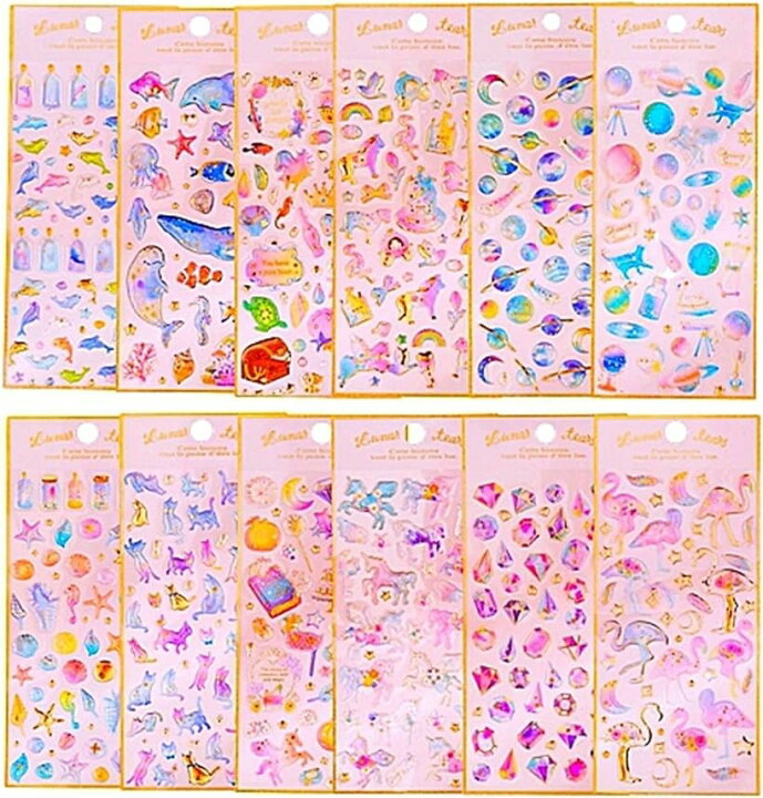 楽天市場】かわいい シール 12枚セット (12枚セット) : ホリック