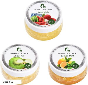 シーシャ フレーバーShisha Friut Set Hookah 水たばこニコチンフリー 50g 3pcs-F (3pcs-F, 50g)