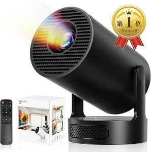 �y�y�V�����L���O1�ʓ��܁z�v���W�F�N�^�[ �ƒ�p �����^ 2026�A�b�v�O���[�h��Android TV14.0���ځ�388g�j��Ōy��HiFi�O���X�s�[�J�[30000LM 1080P 4K�Ή� 270°��] (�u���b�N)