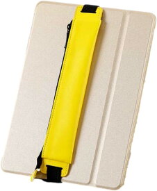 ブックバンドペンケース ペンホルダー 手帳 タブレット iPad用 タッチペン puレザー イエロー( Yellow)