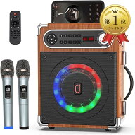 【楽天ランキング1位入賞】スピーカーセット 拡声器 ワイヤレスマイク2本 Bluetooth 5.0対応 高低音強化…
