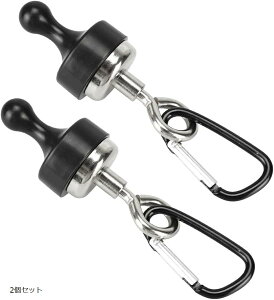 マグネット式ランタンフック アウトドア カラビナ付 吊り下げ テント ライト キャンプ 多用途