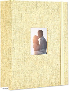 チェキ アルバム ケース おしゃれ ポラロイド収納 ファイル ホルダー チェキ帳 ベージュ (ベージュ, ワンサイズ)