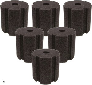 互換品 互換 スポンジフィルター 交換用 取替用 円柱スポンジ 水槽 ろ過装置 XY-380 XY-2813 4個セット 6個セット (ブラック)