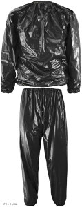 サウナスーツ メンズ インナー 上下セット ランニング ウォーキング 筋トレ 運動 (ブラック, 3XL)