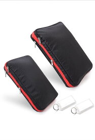 旅行用圧縮袋 圧縮バック 旅行用ポーチ 衣類 トラベルポーチS＆Mサイズ ネームプレート