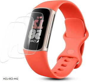 3���Z�b�gFor Charge5 / Fitbit Charge6 �p �t�B���� �_�炩��TPU�� 3D�S�ʕی� ���� �C�A���X �L�Y�C�� �����ߗ� �X�N���b�`�h�~ �ی�t�B���� (HCU-9CI-442)