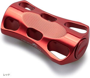 22mm リール ハンドル ノブ シマノ ダイワ 通用 Shimano Type Daiwa S用 Wave Series レッド 633 (レッド)