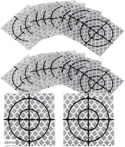 反射シート 測量用 調査ターゲット 20枚セット トータルステーション プリズムシール (20mm)