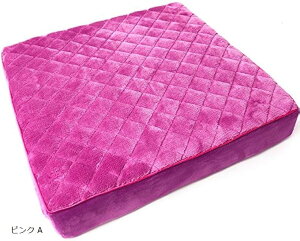 【楽天ランキング1位入賞】車椅子用 洗える 高反発 クッション 滑り止め 加工 車いす 座布団 選べる カラー ピンク A (ピンク A)