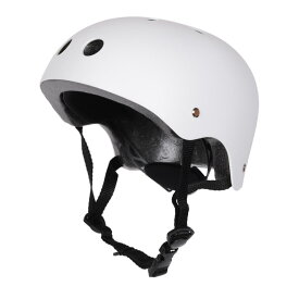 自転車 ヘルメット 子供 CE認証の中でも自転車用ヘルメット安全基準EN1078取得 小学生 男の子 スケートボード( 白, S)