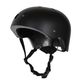 自転車 ヘルメット 子供 CE認証の中でも自転車用ヘルメット安全基準EN1078取得 小学生 男の子 スケートボード( ブラック, M)