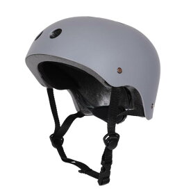 自転車 ヘルメット 子供 CE認証の中でも自転車用ヘルメット安全基準EN1078取得 小学生 男の子 スケートボード( グレー, S)
