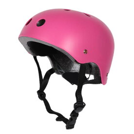 自転車 ヘルメット 子供 CE認証の中でも自転車用ヘルメット安全基準EN1078取得 小学生 男の子 スケートボード( ローズ, M)