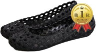 【楽天ランキング1位入賞】ニブンノイチプラス メッシュ ラバーシューズ (ブラック, 25.0 cm)