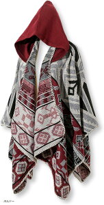 �t�[�h�t�� �}���g �A�E�g�h�A �u�����P�b�g 135x150cm �|���`�� �P�[�v �X�g�[�� �Ђ��|�� �I���e�K ���j�Z�b�N�X ���[���E�F�A ���i���ɂ� �h�� (�{���h�[, 135x150cm)