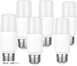 LED�d�� T�`�^�C�v �������a26mm 60w�`���� 1099���[���� 6.7W ��ʓd���ET�`�^�C�v �����Ή�(�����F, 6�Z�b�g)