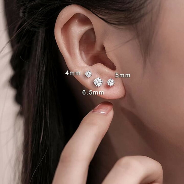 楽天市場】モアサナイト ピアス 両耳用 一粒 1.5カラット 7.5mm 