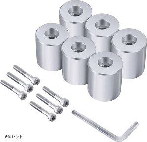 【楽天ランキング1位入賞】互換品Φ28イレクターパイプ 車用ルーフキャリアバー スクリュー 内六角 取り付けが簡単なアルミネジ DIY 製作 車中泊、キャンプ、釣りに最適 NVAN ハイゼットカー